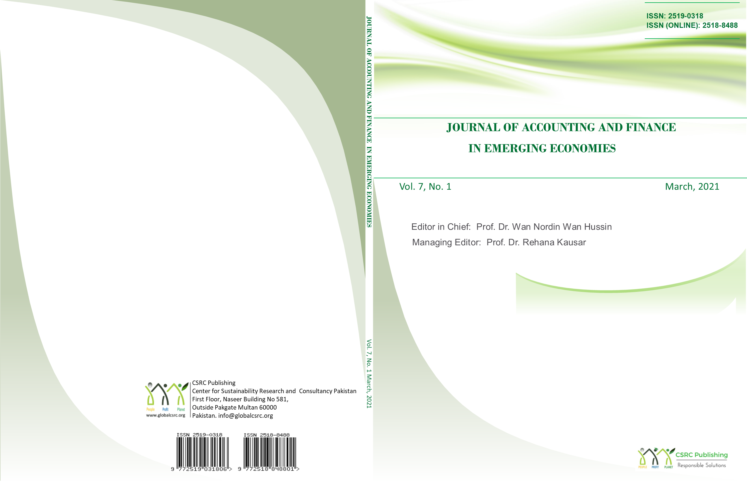 Journal of Accounting and Finance in Emerging Economies